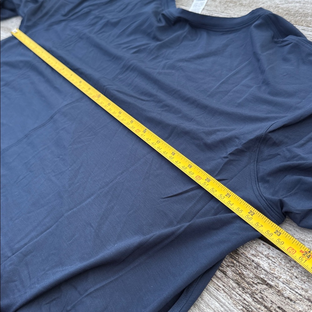 Lululemon Modal Relaxed-Fit Lounge Long-Sleeve Shirt‎ True Navy blue size 10 NWT - Picture 4 of 6